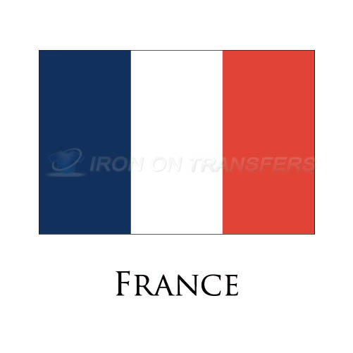 France flag Iron-on Stickers (Heat Transfers)NO.1876